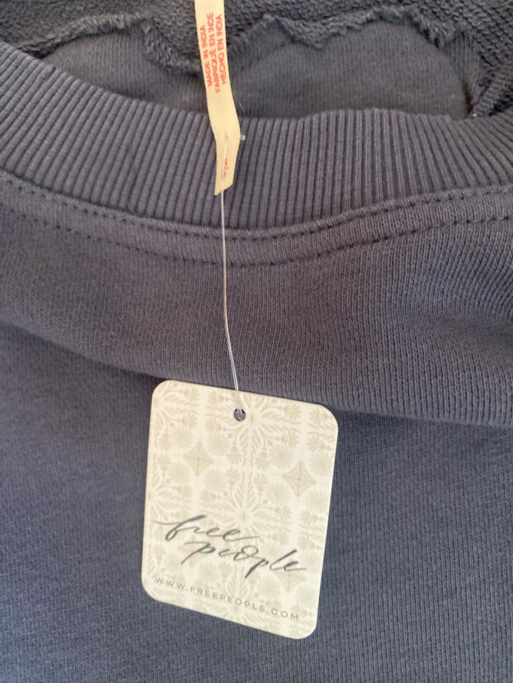 Free People Eleanor Sweatshirt Mini Dress Pleated Babydoll Oversized NWT S - Picture 11 of 15